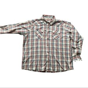 Wrangler 3xl Pearl snap western shirt